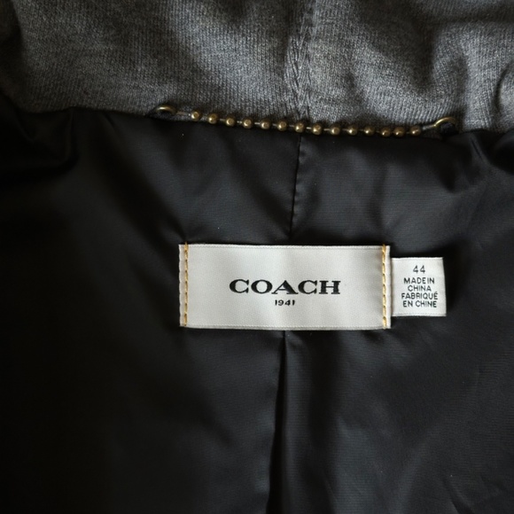 Coach | Pieced Suede Hoodie - Picture 4 of 6